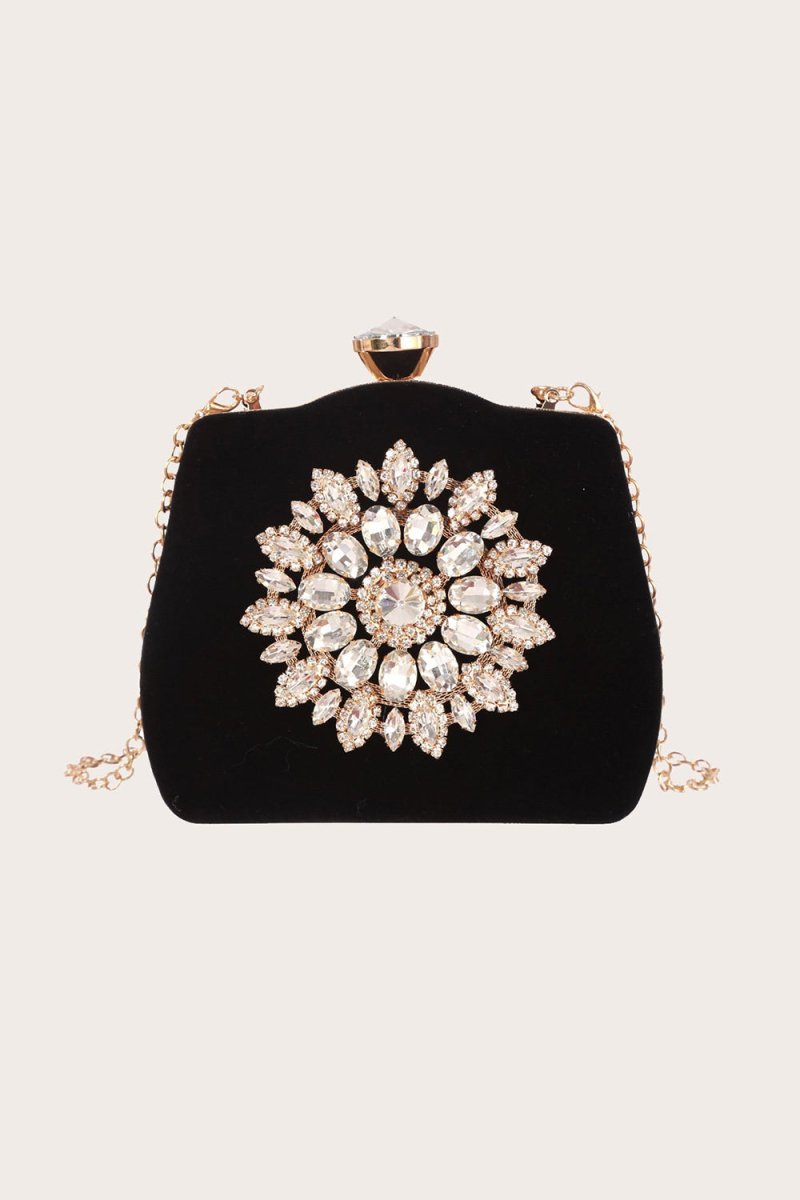 Black Beading Handbag