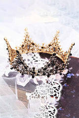 Black Gothic Crystal Crown
