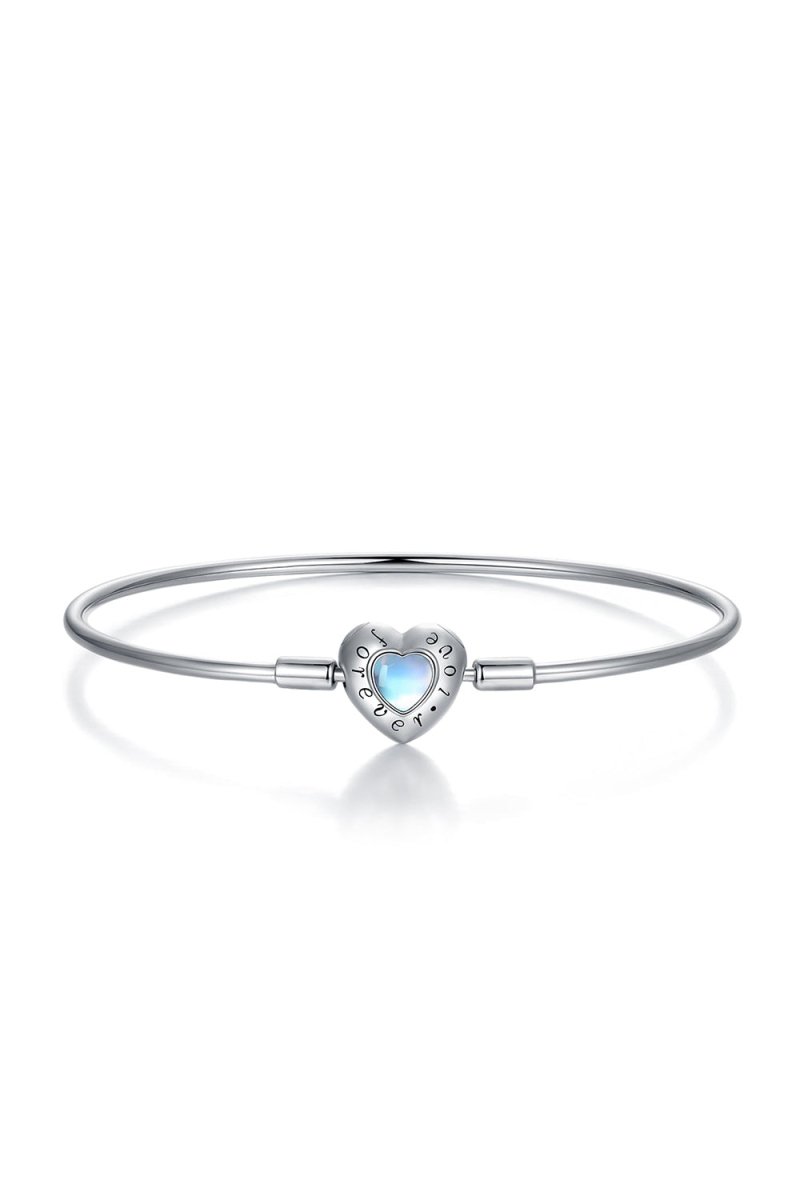 Blue Heart Moonstone Bracelet Perfect Gift