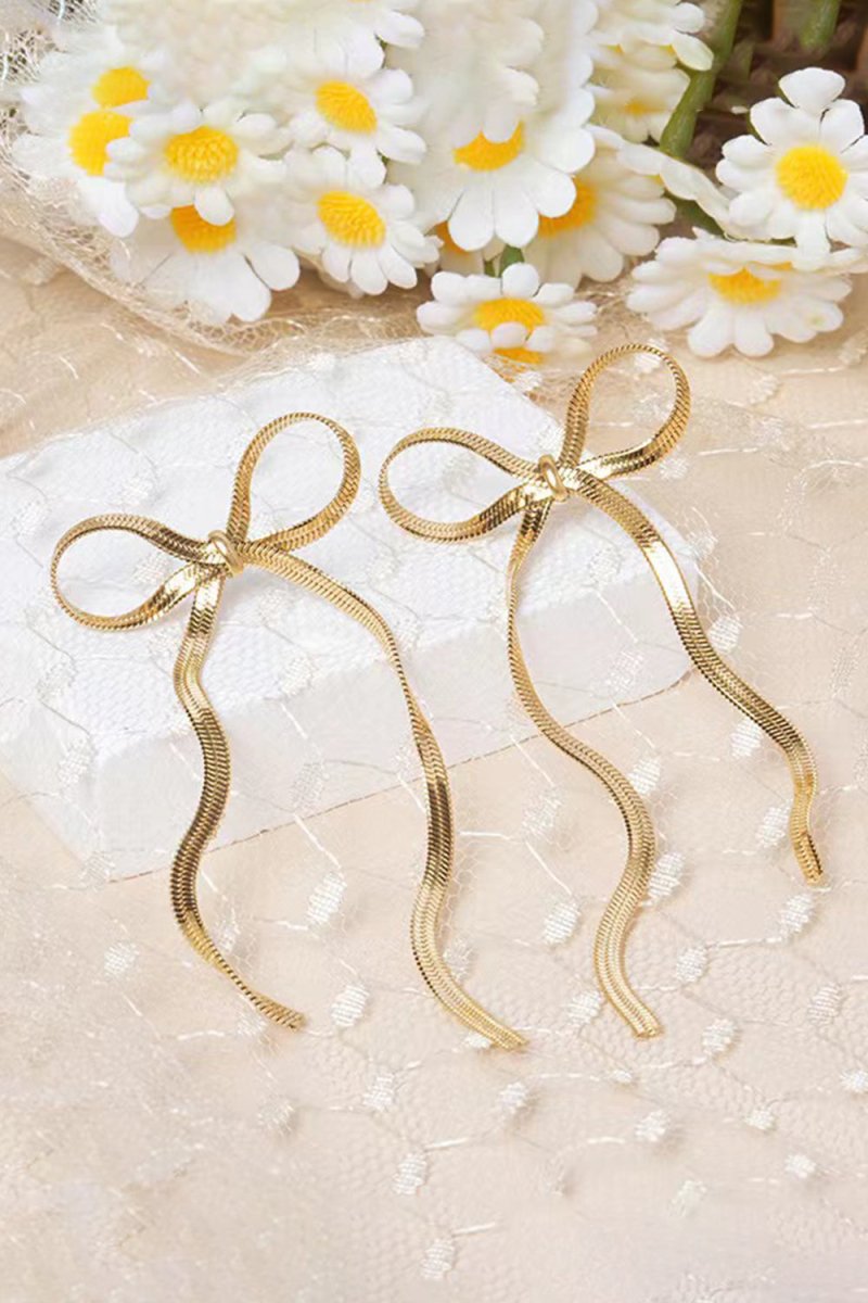 Bow Drop Dangle Earrings