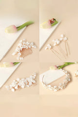 Bridal Leaf Hair Comb Set