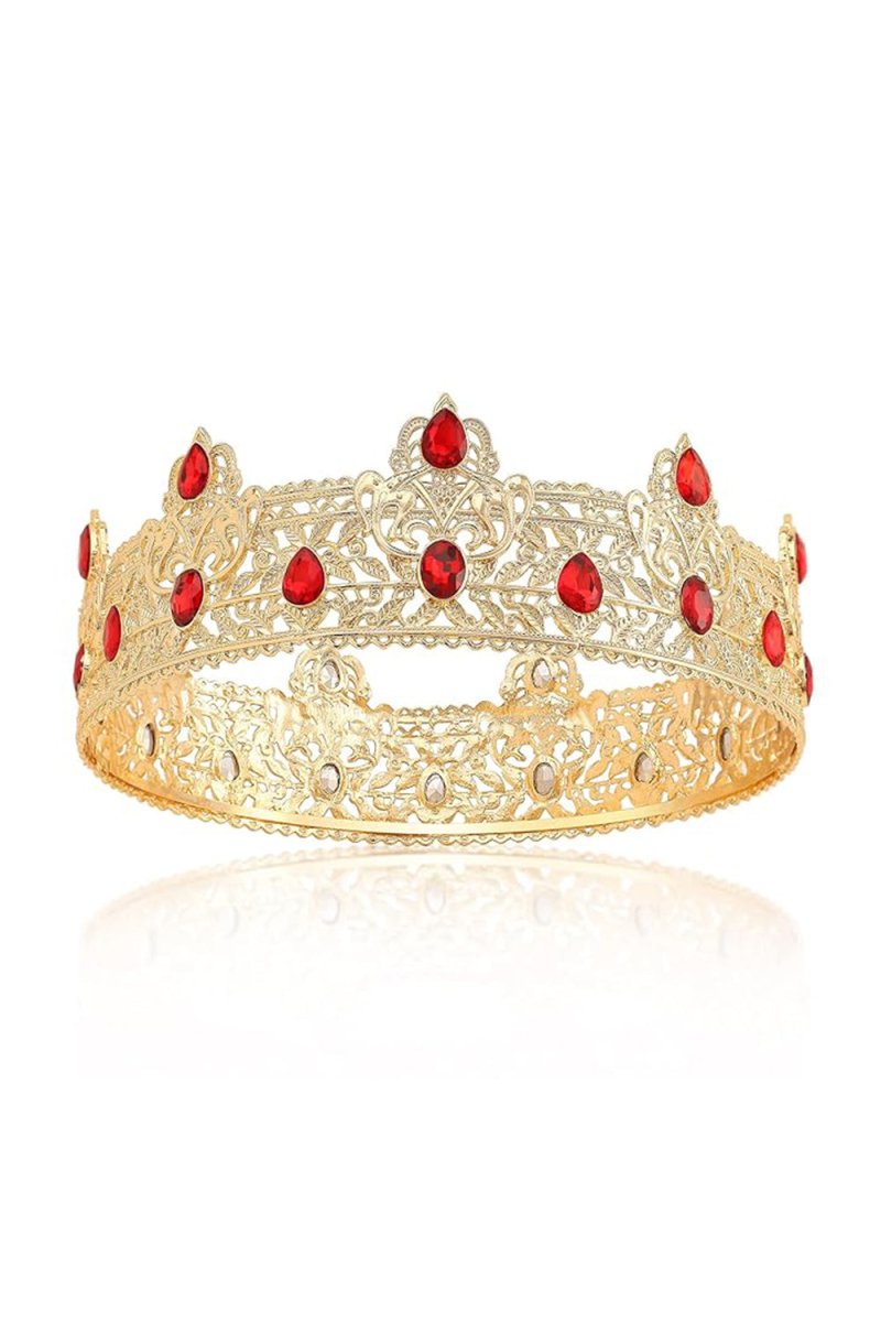 Champagne Rhinestone Birthday Crown for Men