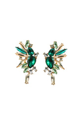 Colorful Crystal Cluster Drop Dangle Earrings