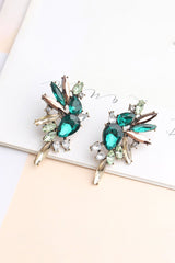 Colorful Crystal Cluster Drop Dangle Earrings