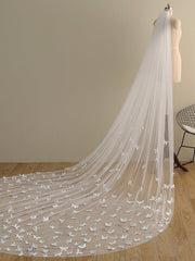 Cute Butterfly Cathedral Veil Bridal Veil Wedding Veil