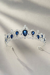 Eleanor Navy Blue Crystal Tiara