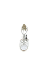 Elegant Lace Open Point Toe Stiletto Heels with Rhinestone