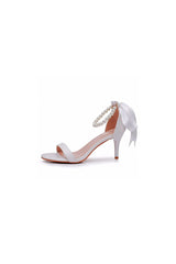 Elegant Open Toe Ankle-Strap Stiletto Sandals