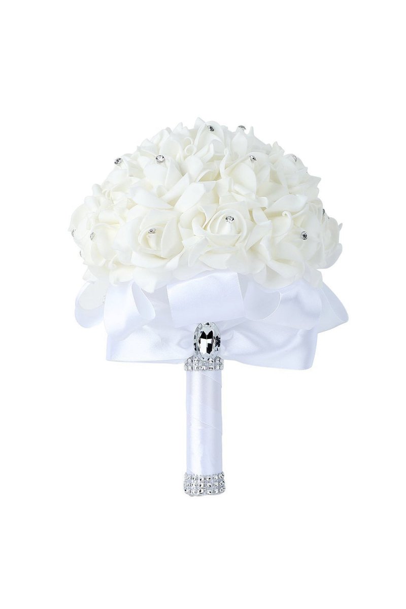 Foam Artificial Roses Wedding Flower Bouquets