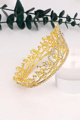 Gold Crystal Crown Accessories Rhinestones