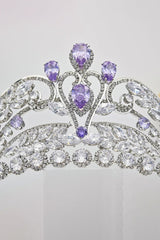 Gold Cubic Zirconia Bridal Tiara