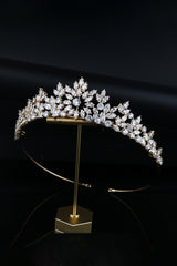 Gold Zirconia Queen Crown