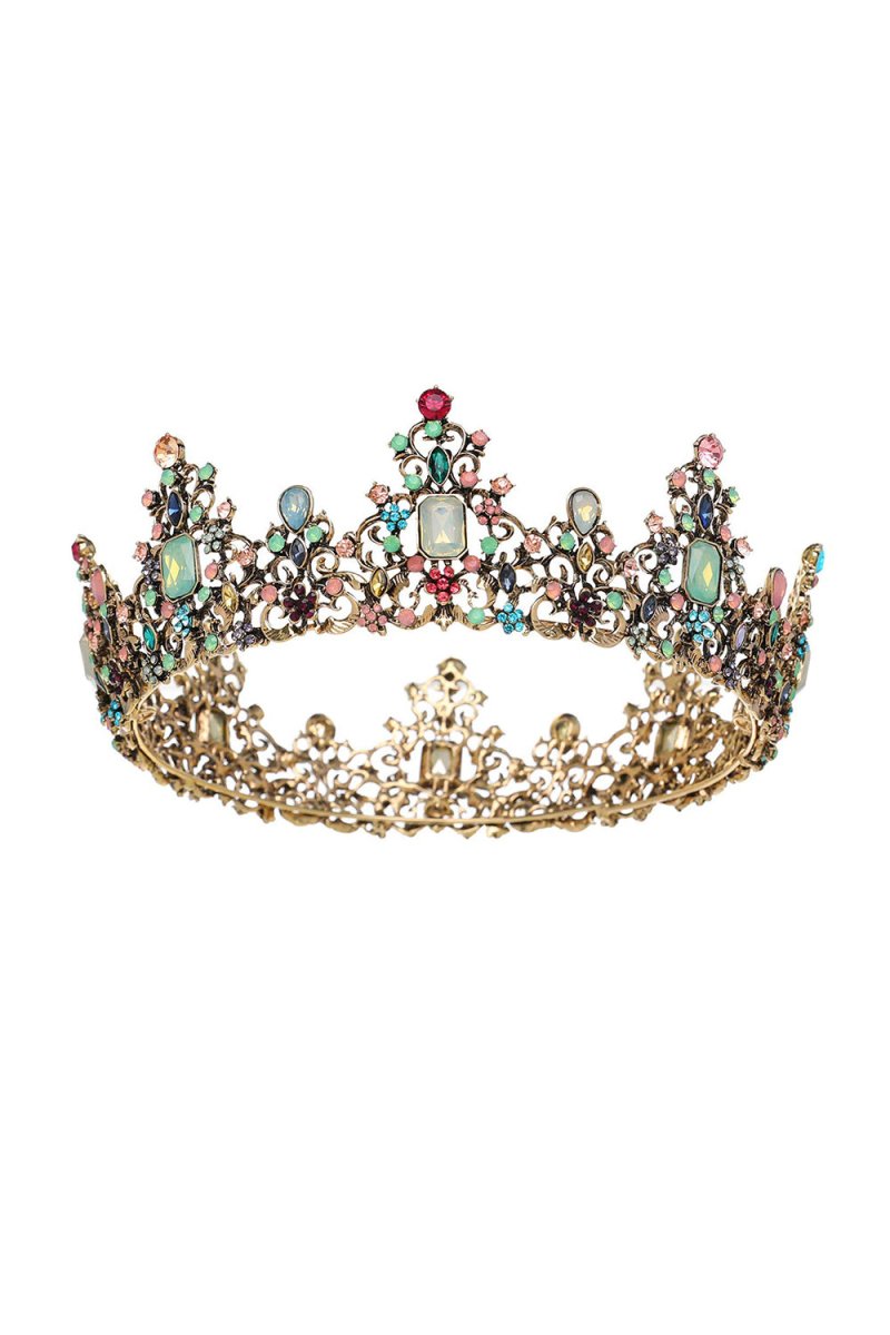 Jeweled Baroque Queen Crown