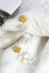 Long Baroque Pearl Earrings Tassel