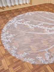 Luxury Sequins Lace Cathedral Train Veil Bridal Veil Wedding Veil