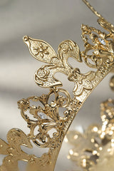Matte Gold Baroque Crowns