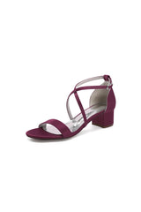 Open Toe Hollow Out Chunky Heels