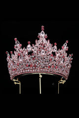 Pink Rhinestone Queen Tiara