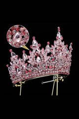 Pink Rhinestone Queen Tiara