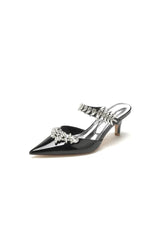 Rhinestone Pointed Toe Wedding Stiletto Heels