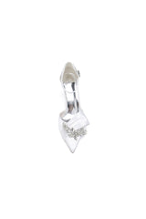 Pointed Toe With Rhinestone Stiletto Heels
