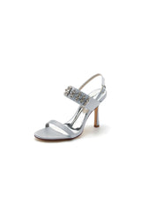 Rhinestone Beaded Ankle Straps Party Shoes