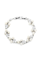 Silver Freshwater Pearl Bridal Bracelet