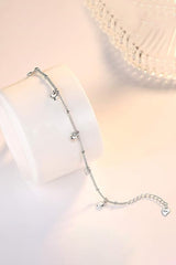 Silver Love Heart Pendant Bracelets
