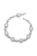 Black Rhinestone Zirconia Teardrop Tennis Bracelets
