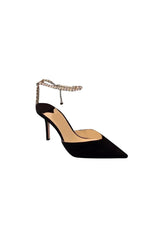 Off White Stiletto Ankle High Heel Sandals