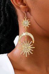 Sun Moon Stars Drop Earrings